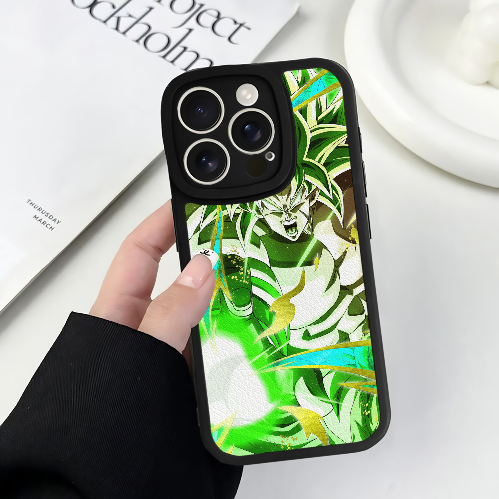 （画像用） ドラゴンボール DRAGON BALL 【iPhone 16シリーズ対応】シリコンスマホケース（レザー調） 材質：シリコン